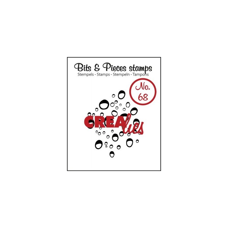 Crealies Clearstamp Bits&Pieces no. 68 Drops