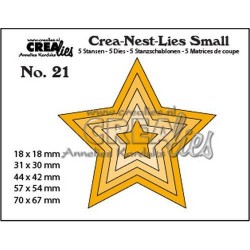 Crealies Clear stamps Stars...