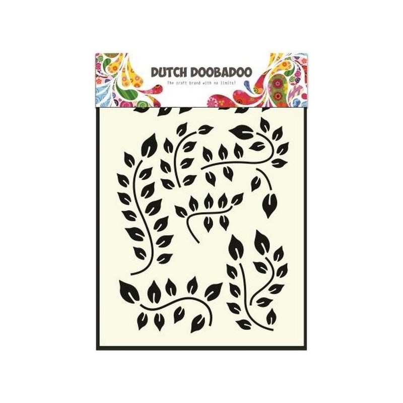 Dutch Doobadoo Dutch Mask Art stencil Leaves Branch A5