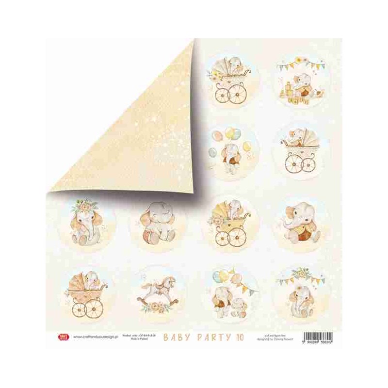Craft & You Scrapbooking 1 Sheets "Baby Party" 30,5x30,5cm CP-BAPAR10