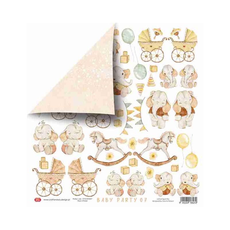Craft & You Scrapbooking Sheets "Baby Party" CP-BAPAR07