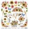 ScrapBoys Sunny Village paper cut out elements DZ  190gr 30,5 x 30,5cm SUVI-07