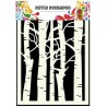 Dutch Doobadoo Dutch Mask Art stencil Birch trees A5 /