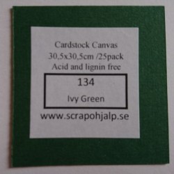 Scrap & Hjälp Cardstock Ivy Green 12"x12"