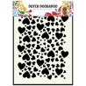 Doobadoo Dutch Mask Art stencil hearts A5