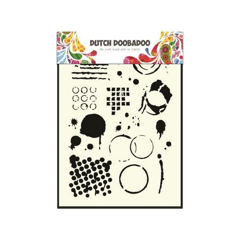 Doobadoo stencil Mix media A5