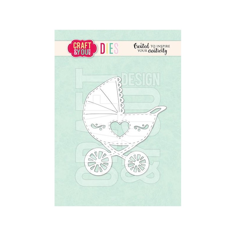 Craft&You Cutting Die "Stroller" “CW043″ 8x6,5cm