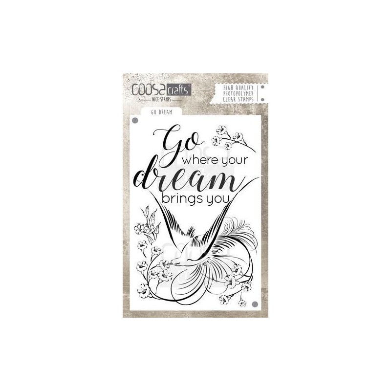 COOSA Crafts clearstamps A6 -Go Dream A6 (Eng)