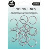 Studio Light Binding click rings 12 st crome Essentials nr.03  2x25x25mm Ringar