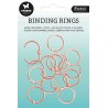 Studio Light Binding click rings 12 st silver Essentials nr.04  2x25x25mm Ringar