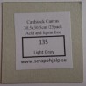 Scrap & Hjälp Cardstock Light Grey 12"x12" Styckvis eller 25 st / paket SoH135