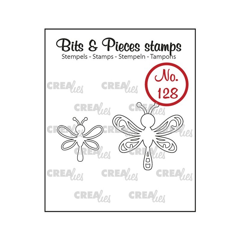 Crealies Clearstamp Bits & Pieces CLBP128 16x17mm , 25x26mm