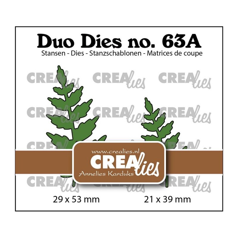 Crealies • Duo Dies Leaves 15 Mirror Image : CLDD63A
