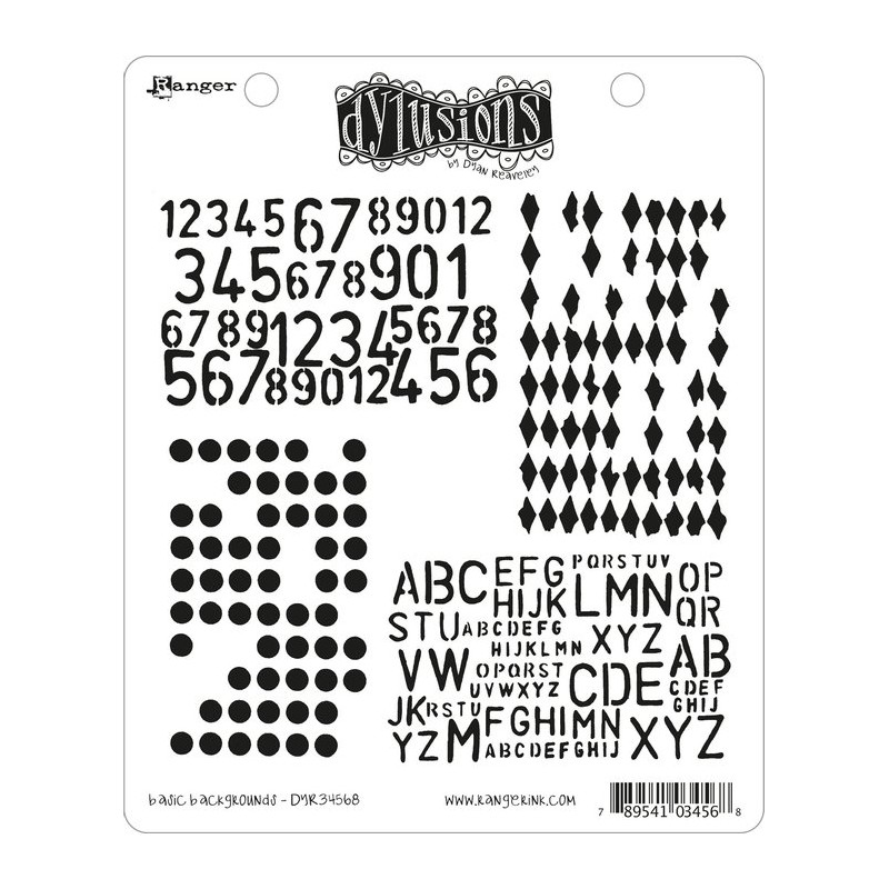 copy of Ranger • Dylusions cling stamp background love