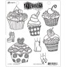 Ranger Dylusions Cling Stamp Set Eat me Dyan Reaveley