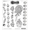 Ranger Dylusions Cling Stamp Set Tea Time Treats DYR80282 Dyan Reaveley