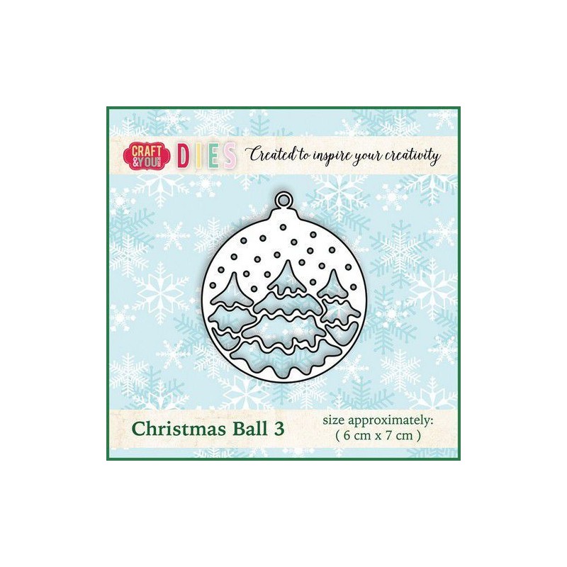 Craft&You Cutting Die Christmas Ball 3