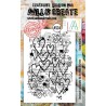 AALL & Create Stamp Set Lined Hearts  15x10cm Bipasha BK