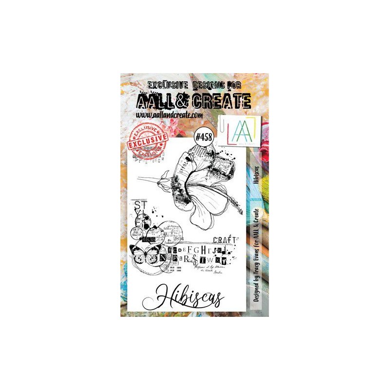 AALL & Create Stamp Hibiscus  15x10cm Tracy Evans