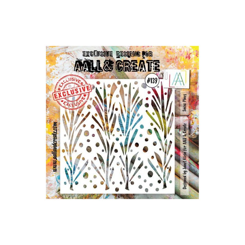 AALL & Create Stencil Show Pines no.139 15x15cm Janet Klein