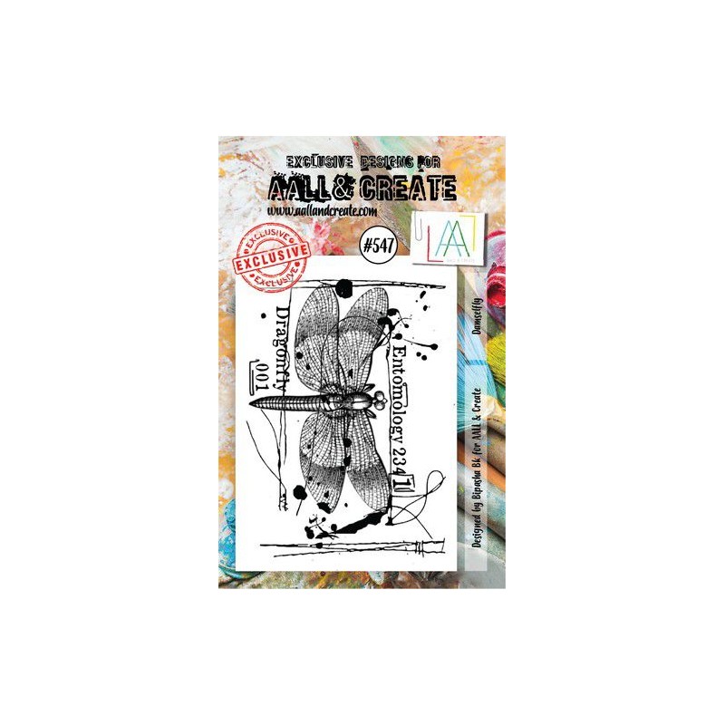 AALL & Create Stamp Damselfly AALL-TP-547 7,3x10,25cm Bipasha BK