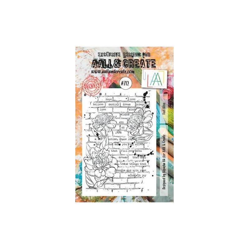 AALL & Create Stamp Feel Alive  7,3x10,25cm Bipasha BK