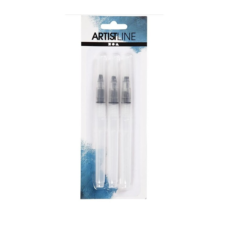 Artistline Vattenpenslar, stl. S + M + L , 10 ml, 3 st./ 1 förp.