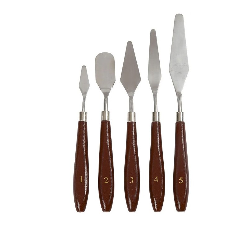 Artistline Målarknivar, Palett knivar L: 17-23 cm, B: 1,5-2,5 cm, 5 st./ 1 förp.