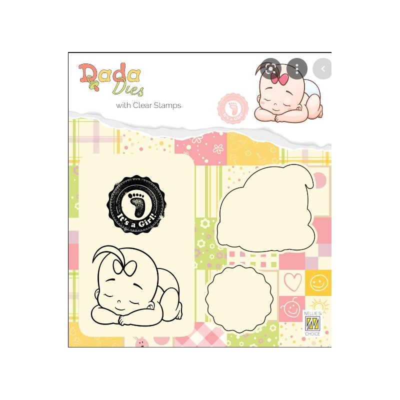 Nellies choice DADA DIES & CLEARSTAMP "taking a rest” DDCS013