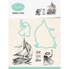 Nellies choice DIES & CLEARSTAMP "Boat” HDCS001