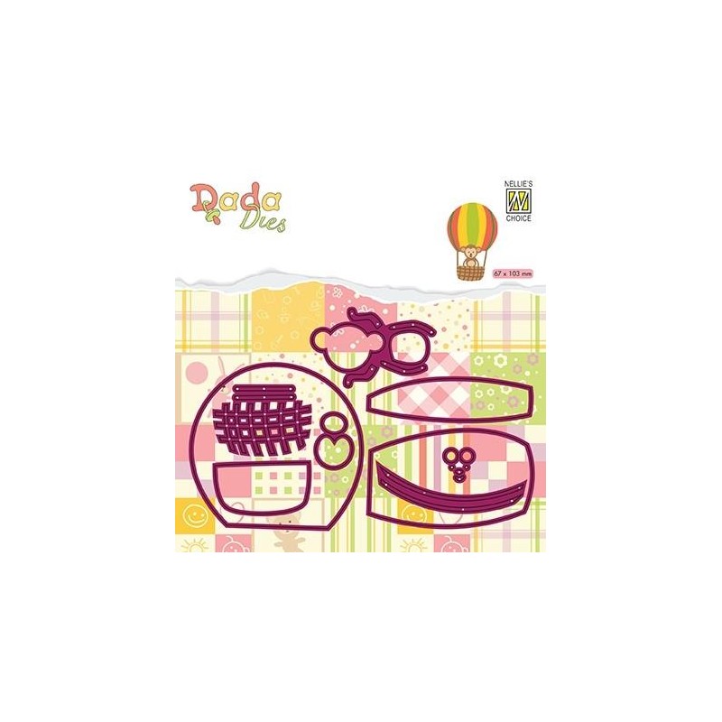 Nellie's Choice DADA ANIMALS DIES “Monkey in Balloon” DDD023