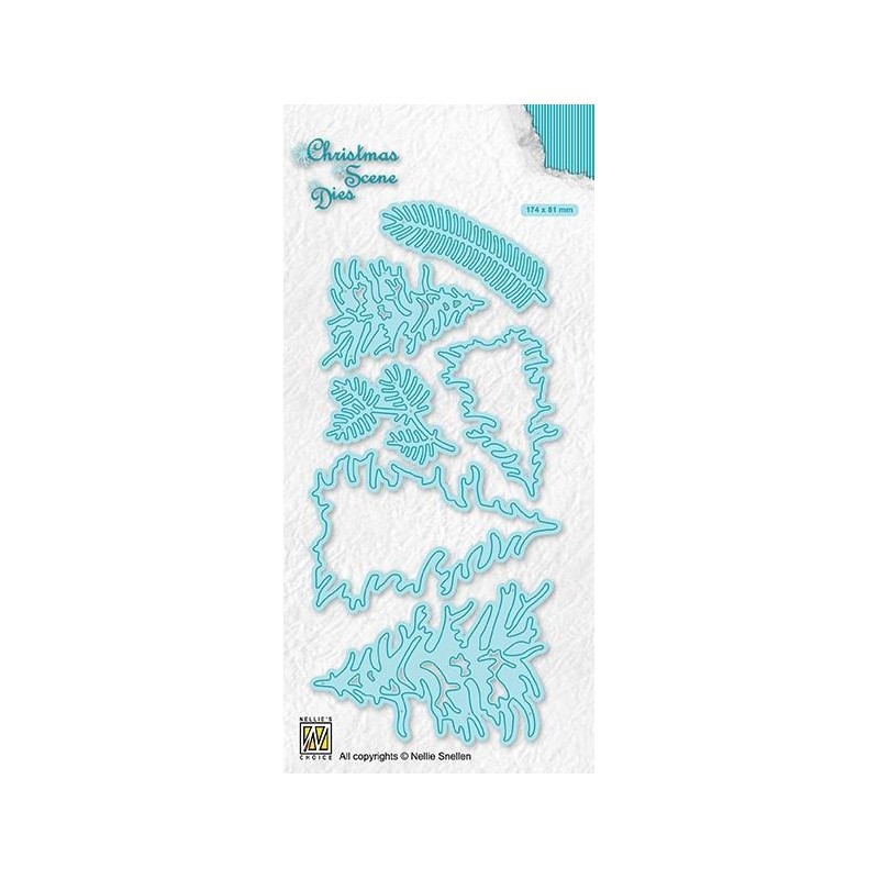 Nellie's Choice Christmas Scene Dies "Pinetree Collection" CRSD010