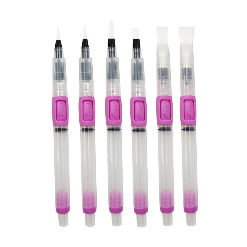 Vaessen Creative • Water brushpen 6pcs Pink 1009-046