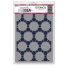 Ranger • Dina Wakley A5 Mask Stencil media Connected dots  MDS77640