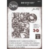 SIZZIX/TIM HOLTZ 3D EMBOSSINGFOLDER "Skulls" A6