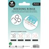 Studio Light Binding click rings 12 st silver Essentials nr.04  2x25x25mm Ringar