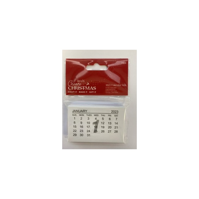 Papermania Kalender Tabs 2023 (10pcs) PMA 172323