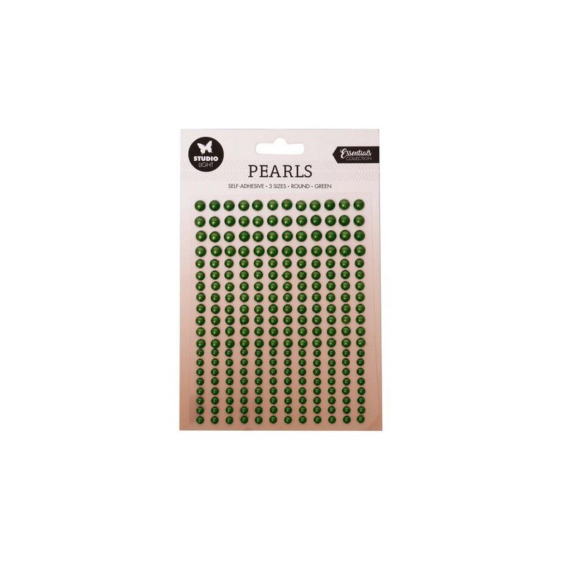 Studio Light Dark green pearls Essentials nr.18 SL-ES-PEARL18 105x160mm