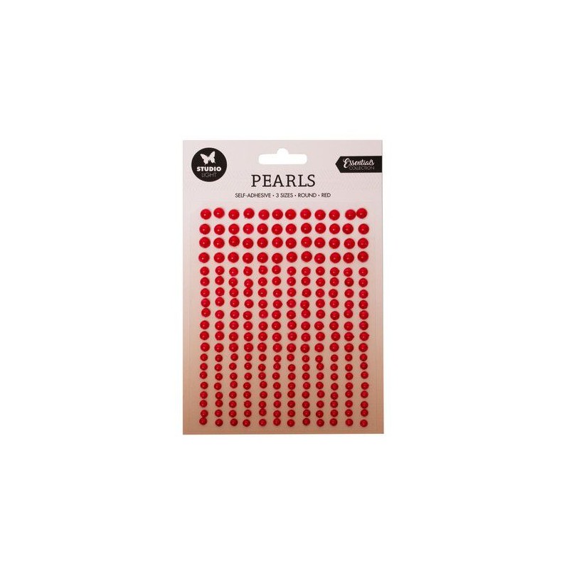Studio Light Dark red pearls Essentials nr.17  105x160mm