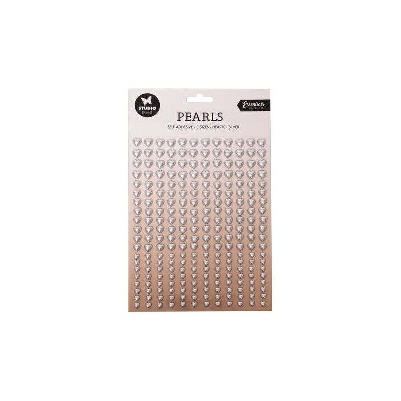 Studio Light Silver hearts Essentials nr.08 SL-ES-PEARL08  14x23cm