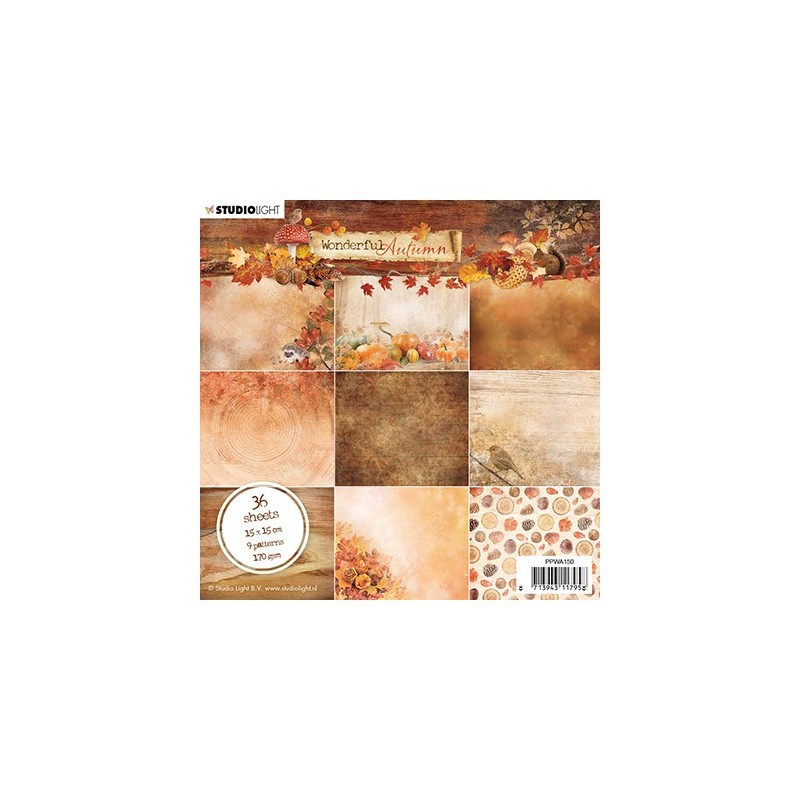 Studio Light Paper Pad Wonderful Autumn 150x150mm