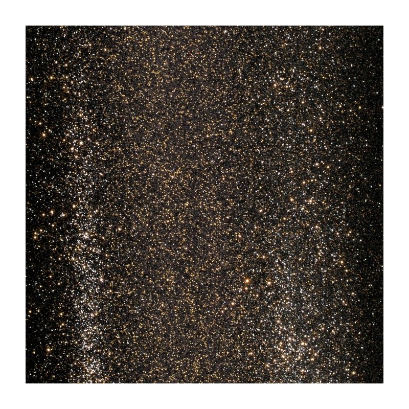 Florence • Self-adhesive glitter paper 30,5cm 1sheet Black-Gold