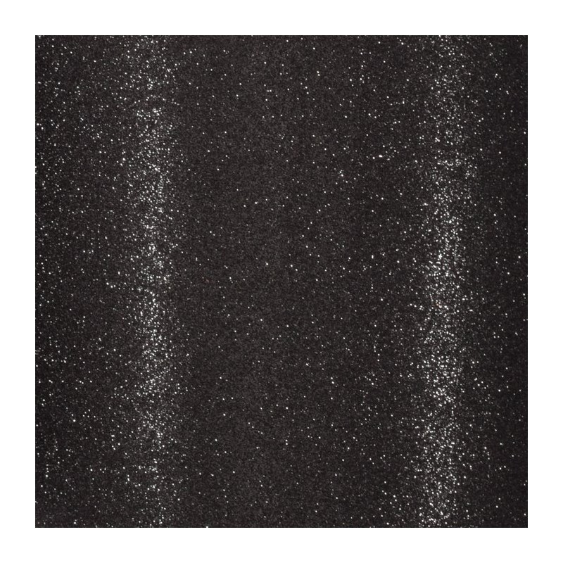 Florence • Self-adhesive glitter paper 30,5cm 1sheet Black
