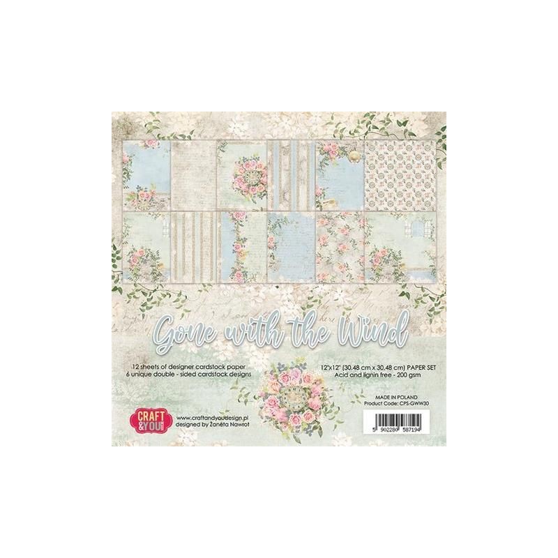 Craft & You Paperpad 12X12 "Gone with the Wind"