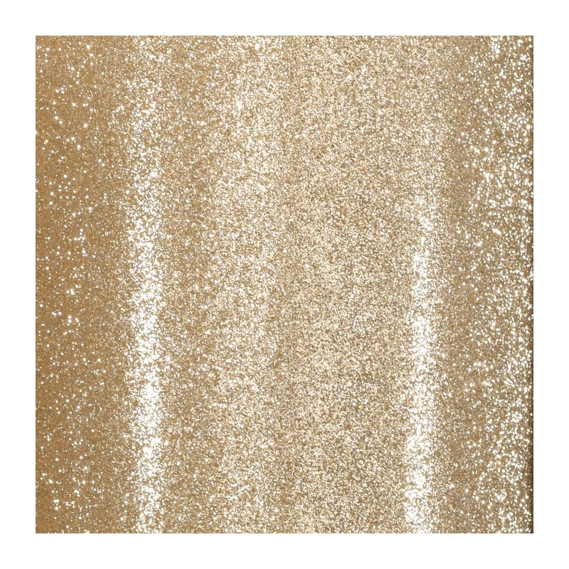 Florence • Self-adhesive glitter paper 30,5cm 1sheet Light gold