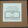 Scrap & Hjälp Cardstock Cocoa 12"x12" Styckvis eller 25 st / paket SoH139