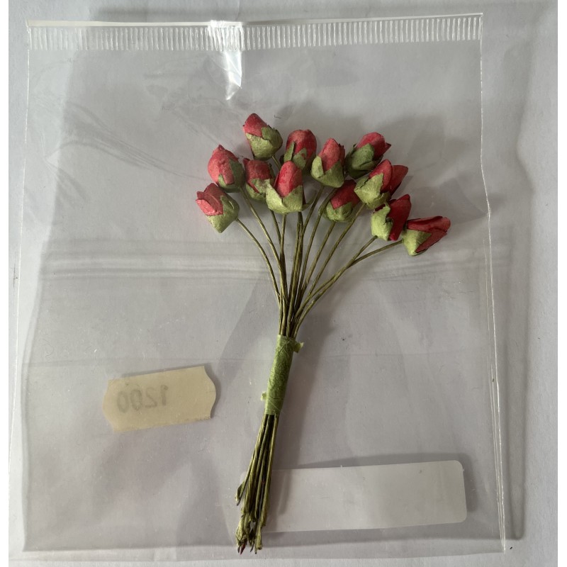 Blommor 12 st Röda Rosknoppar 7mm