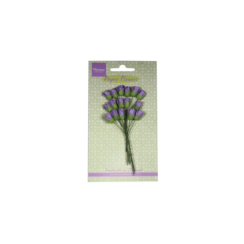 Marianne Design 16st Papers blommor rose knoppar- dark lavender