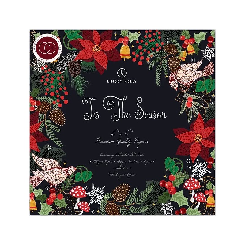 Craft Consortium Tis The Season - 6"x6" Premium Paper Pad