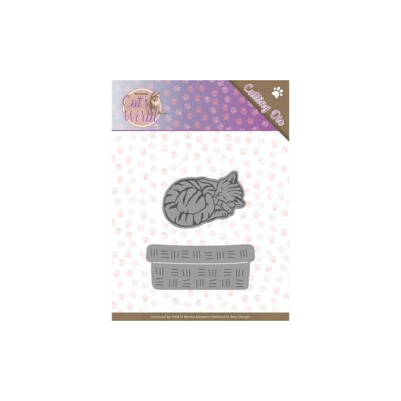 AMY DESIGN DIE sleeping cat Kitten